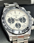 Daytona Modern Date 40mm | Panda Dial | Stainless Steel | Seiktona Seikotona | Chronograph | Chrono | Stopwatch | Steel Sport Watch | VK63