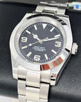 Custom Black Exp Stainless Steel Watch | Luxury Black | Automatic Watch | 36mm or 39mm | NH35 Movement | Mod | Watch Mod