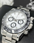 Daytona Minimalist Panda Dial | 40mm | Stainless Steel | Seiktona Seikotona | Chronograph | Chrono | Stopwatch | Steel Sport Watch | VK63 Quartz
