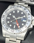 Custom Exp II Watch | 4 Hand GMT | Black and Orange 41mm | Stainless Steel Sports Watch | Black Dial | NH34 Automatic Movement