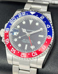 Custom Pepsi Full GMT - Left Hand | Blue and Red | NH34 movement | 41mm | Timezone | Automatic Custom Watch | Watch Mod | Destro | South Paw