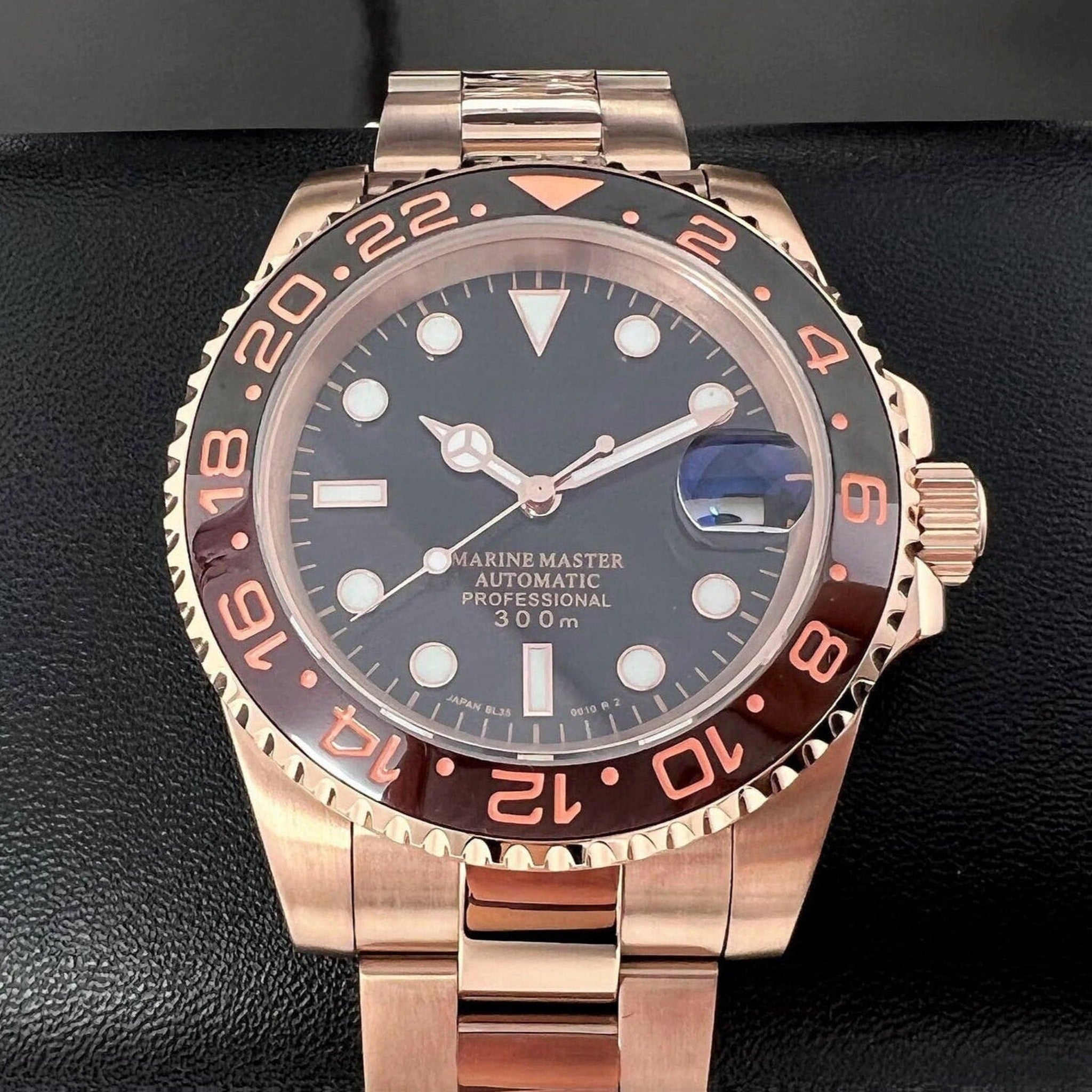 Custom Rootbeer GMT | Stainless Steel Sport Watch | Seiko Mod