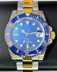 Custom Two Tone Bluesy Ocean Pearl Sub | Diver Watch | Purple | Mod | Watch Mod | Marine Dive Style Watch | Men's Watch | Sub