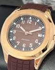 Seikonaut - Brown with Rose Gold on Rubber - Modern Automatic Dress Sport Watch | Watch Mod | Mod | Custom Mod | Custom Built Watch