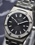 Seikoak ice black dial with silver band