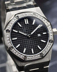 Seikoak ice black dial with silver band