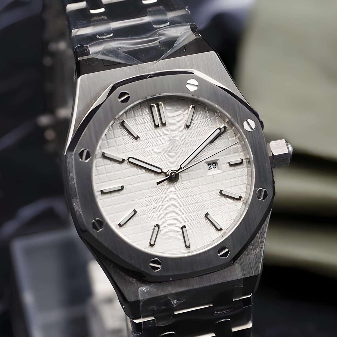 Ladies White Oak-Style Watch | 34mm | Luxury Sport | Seiko Mod