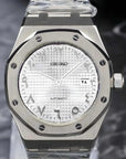 White Arabic dial with Silver Band