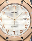 White dial with Rose Gold Dial