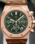 Olive Green Dial with Rose Gold Band