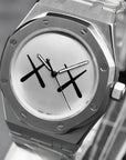 Kaws Style dial with SIlver Band