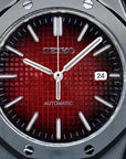 Red Dial with Silver Band
