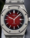Red Dial with Silver Band