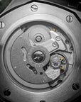 Close-up of a watch mechanism