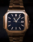 Black Dial with Rose gold band