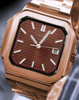 Brown Dial with Rose Gold Dial