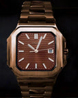 Brown Dial with Rose Gold Dial