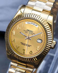 Day date Gold Arabic Dial with gold Band