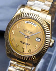 Day date Gold Arabic Dial with gold Band