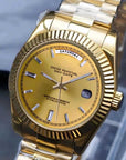 Gold Baguette dial with gold band