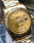 Gold Baguette dial with gold band