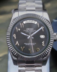Grey Arabic dial with grey band