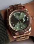 Dark Green dial with gold band