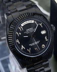 Triple Black arabic dial with black band