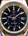 Black DIal with Gold Band