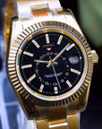 Black DIal with Gold Band