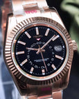 Black Rose Gold Dial with Band