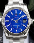 Blue Dial with Silver Band