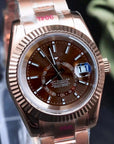 Brown Rose Gold Dial with Band