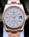 White Rose Gold Dial with Band