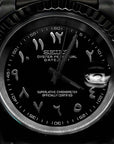 Triple Black Dial with Black Band