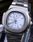 White dial with Silver Band