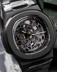 Skeleton Black Dial with Black Band