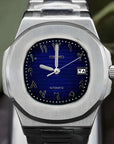 Arabic Blue dial with Silver band