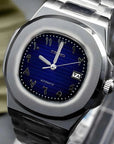 Arabic Blue dial with Silver band