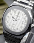Arabic White dial with silver band