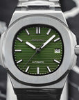 Olive Green dial with silver band
