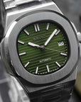 Olive Green dial with silver band