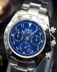 seitona mode blue arabic dial with steel band