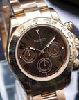 Chocolate brown dial with rose gold luxury watch