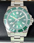 Custom Hulk Max Sub | Stainless Steel Sport Watch | Sapphire Crystal | Oyst Steel Bracelet | Green Ceramic Bezel | Mod