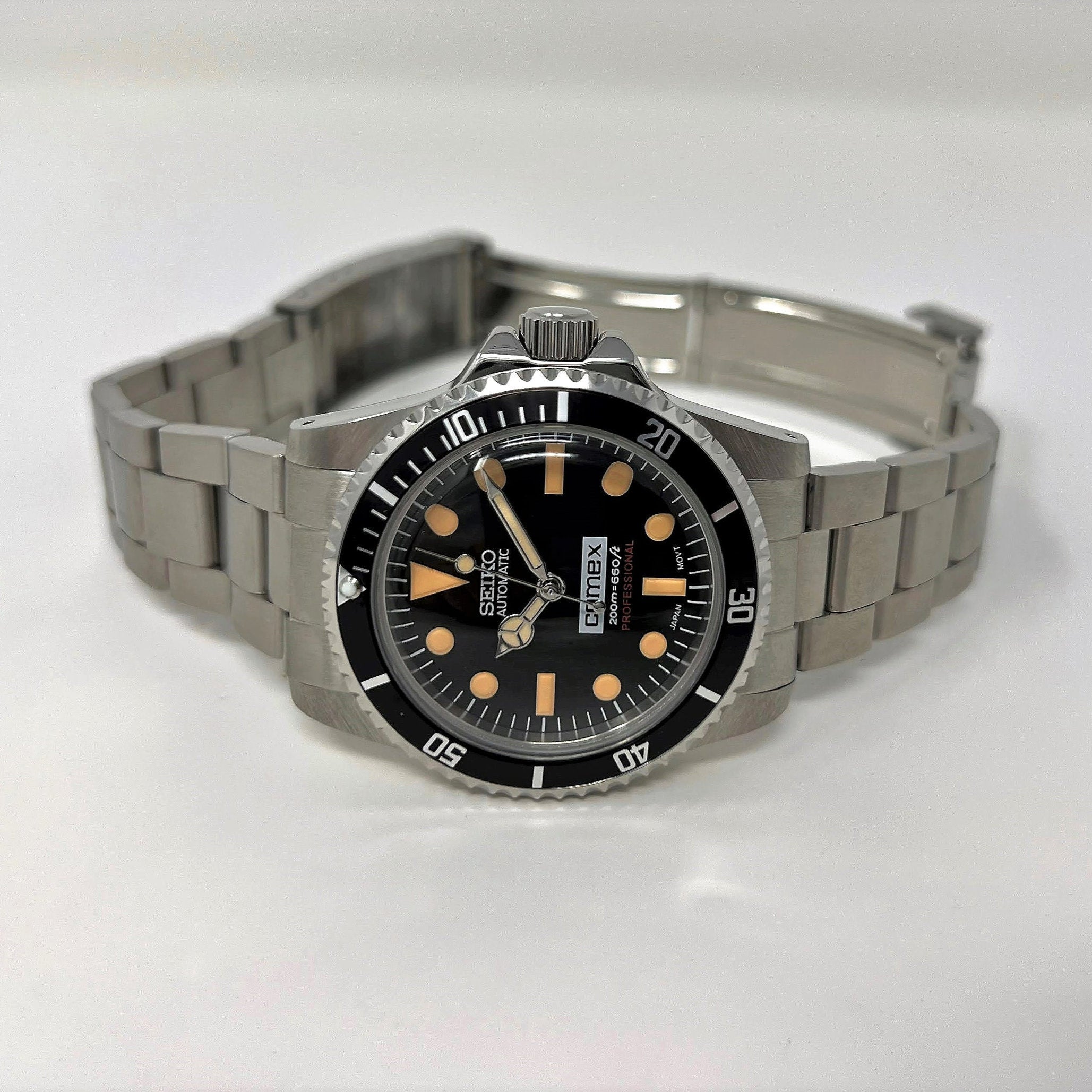 Rolex Submariner Seiko Skx Vintage Mod Custom Vintage Comex Diver