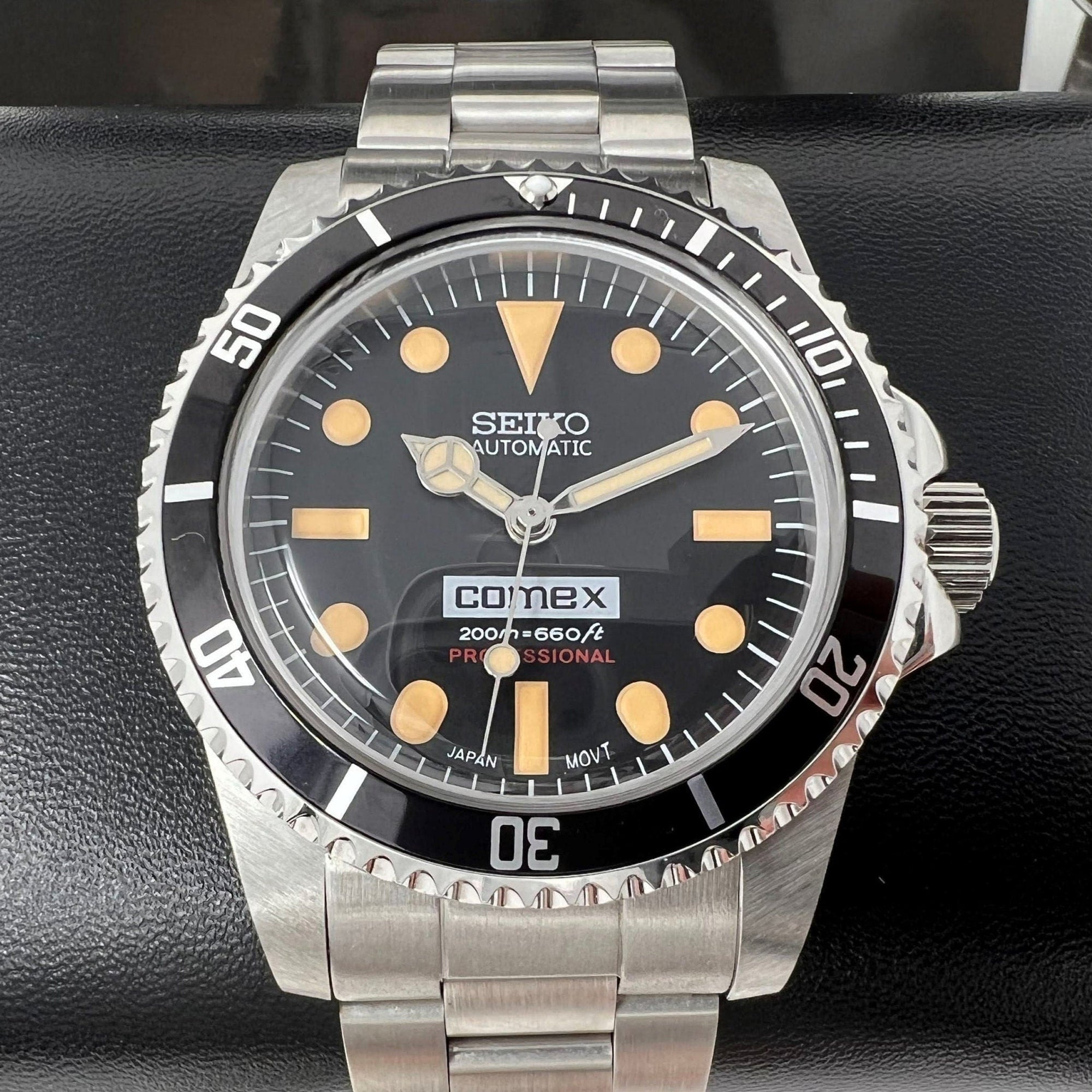Custom Vintage Comex Diver Sub Mod | Beautiful Domed Crystal on Oyst | 39.5mm | Milsub | Military Sub | Diving
