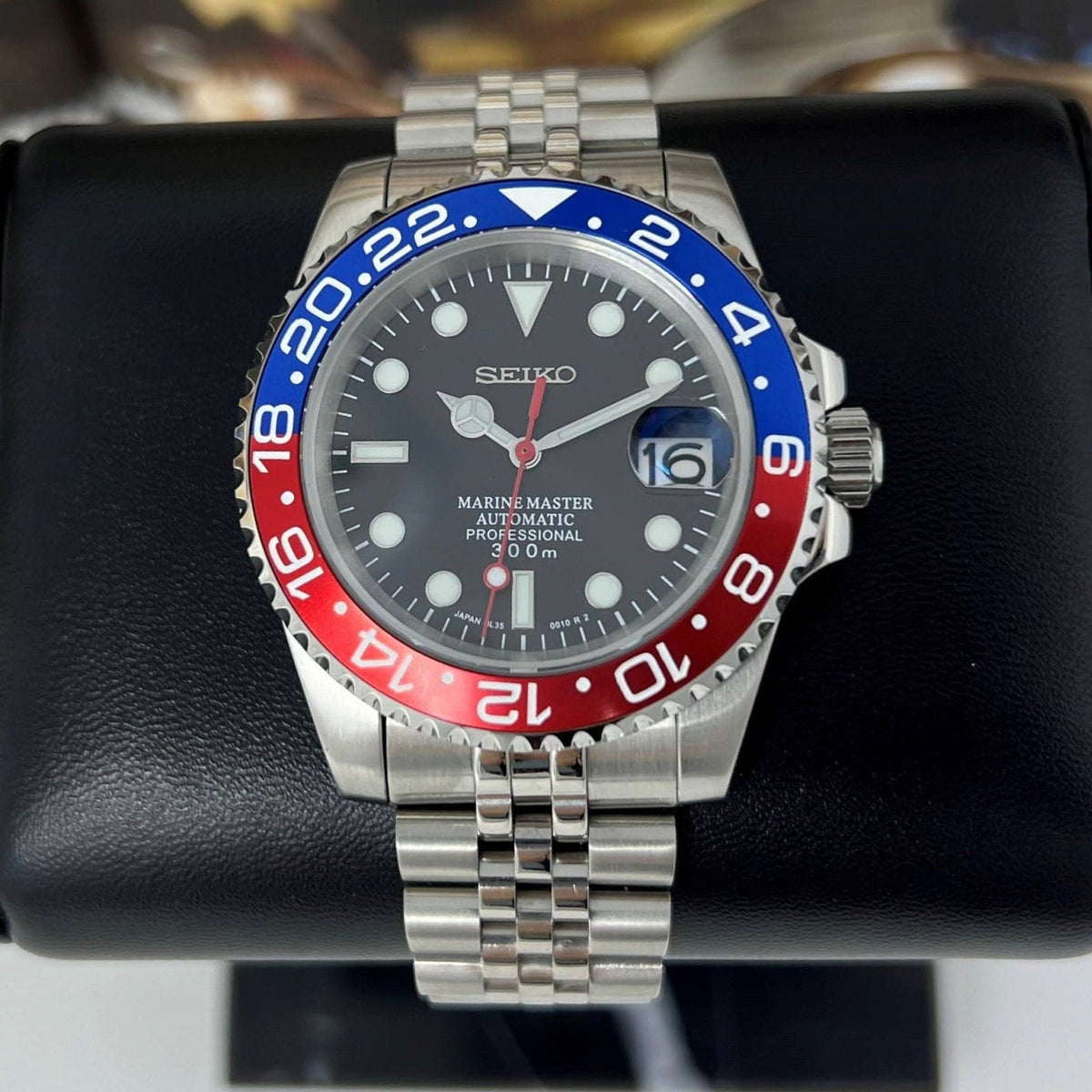 時計 nh35 custom mod vintage pepsi Pepsi GMT | Watch Mod | Mod | Stainless Steel Sport Watch