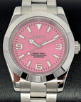 Custom Rose Exp - 36 or 39mm | Pink Dial Stainless Steel | Oyst | Custom Build | Watch Mod | Mod | Exp | Perpetual | Timepiece