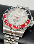 Custom Polar White Coke GMT | Stainless Steel Sport Watch | Sapphire Crystal on Jub Bracelet | Mod | Watch Mod | Custom Watch